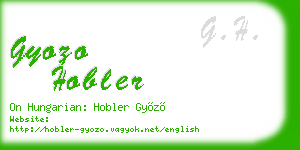 gyozo hobler business card